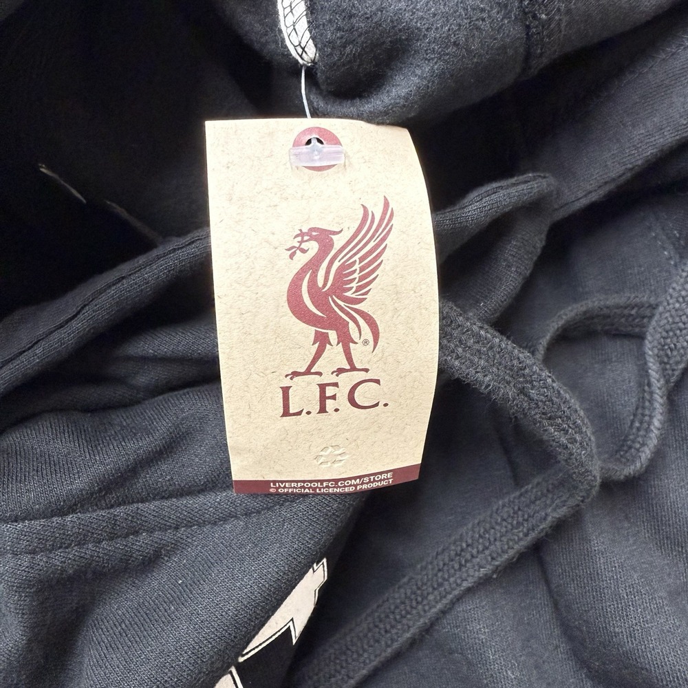 Liverpool F.C. Black  Hoodie Pullover Size Large L.F.C. Premier League New - Picture 6 of 9